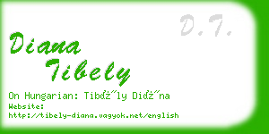 diana tibely business card